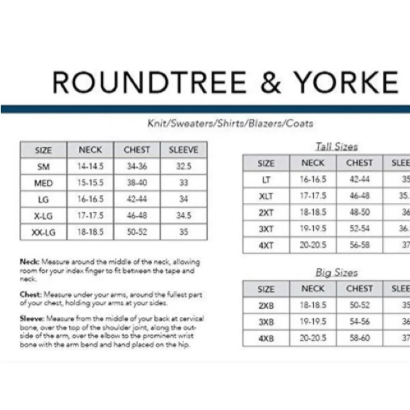 NWT Roundtree & Yorke Men’s Size Large - Picture 9 of 9